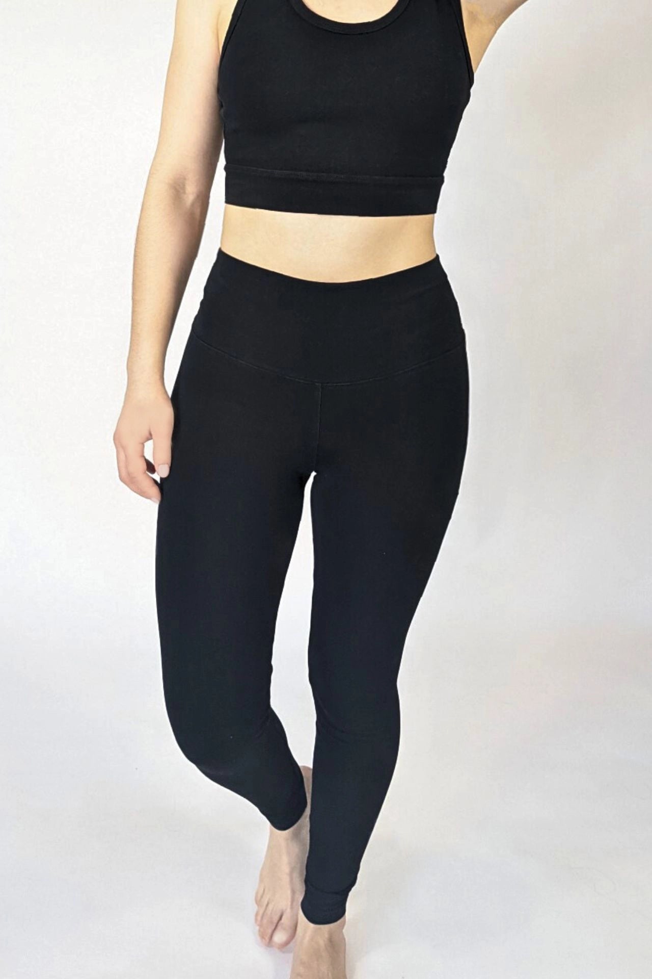 Lenna High Waist Organic Cotton Leggings Bordeaux