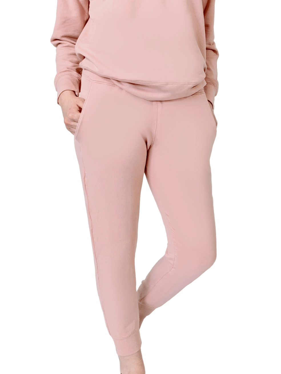 Cotton Clouds Joggers Pale Rose – Jacarandá