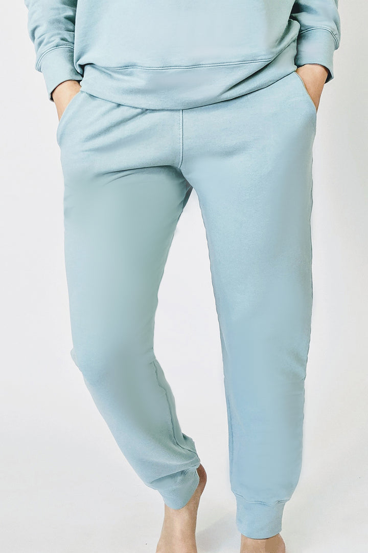 Cotton Clouds Joggers - Light Aquamarine