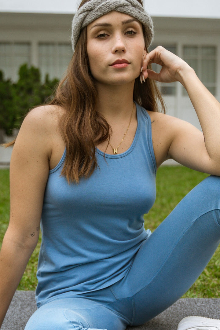 Racerback Tank Top mit Steinen der Anden