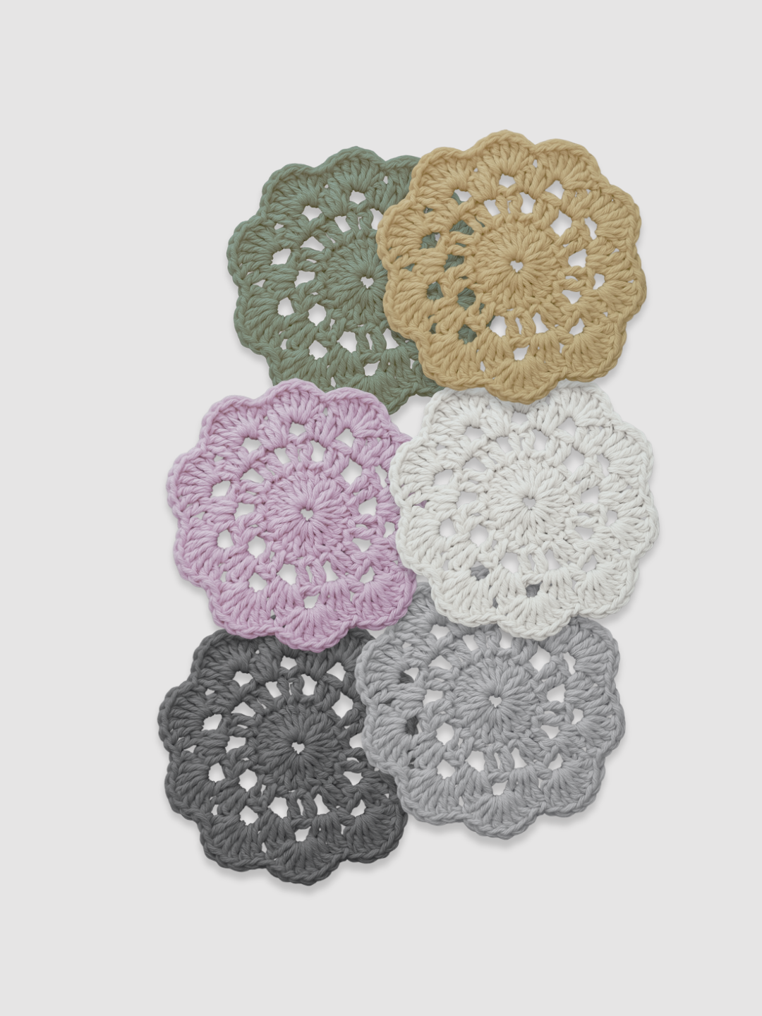 Pima Cotton Coaster Set (6)
