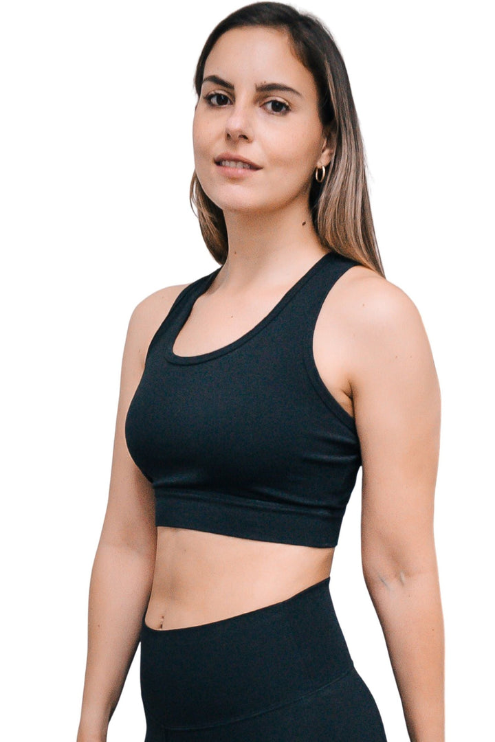 Black Organic Cotton Bra