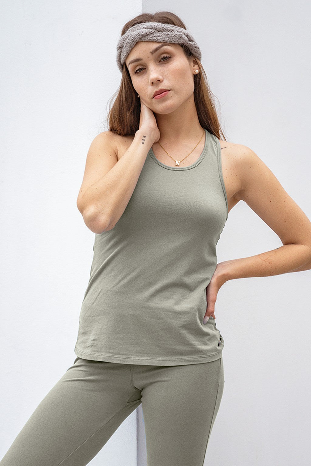 Racerback Tank Top mit Steinen der Anden